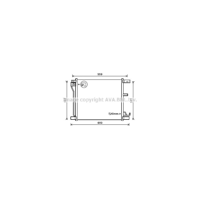 Condenseur de climatisation AVA QUALITY COOLING