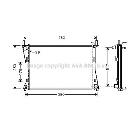 Radiateur AVA QUALITY COOLING