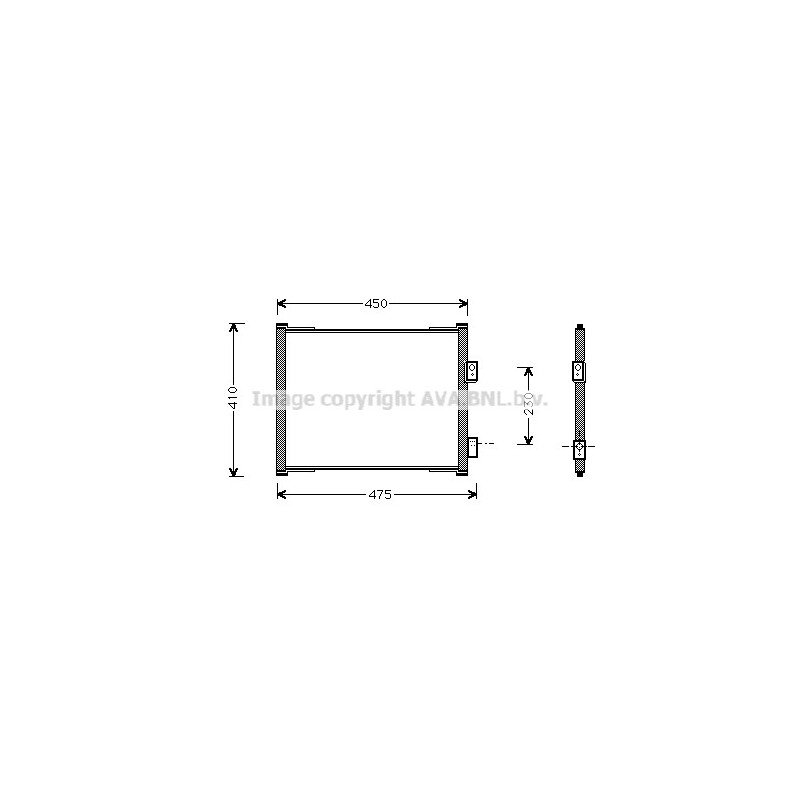 Condenseur de climatisation AVA QUALITY COOLING