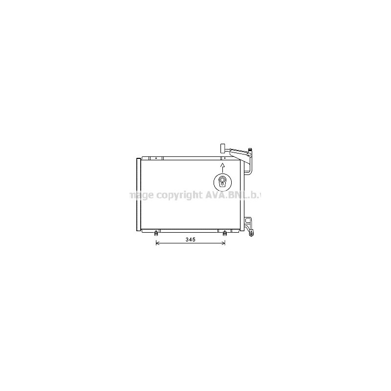 Condenseur de climatisation AVA QUALITY COOLING