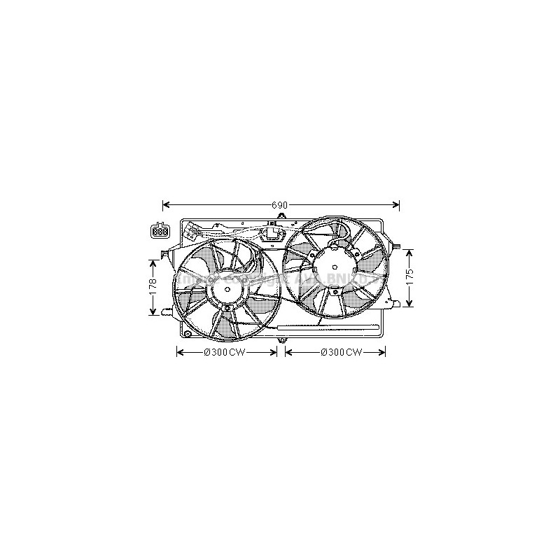 Ventilateur (refroidissement moteur) AVA QUALITY COOLING