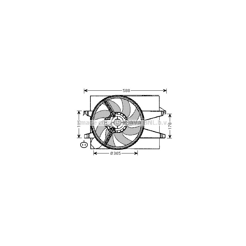 Ventilateur (refroidissement moteur) AVA QUALITY COOLING