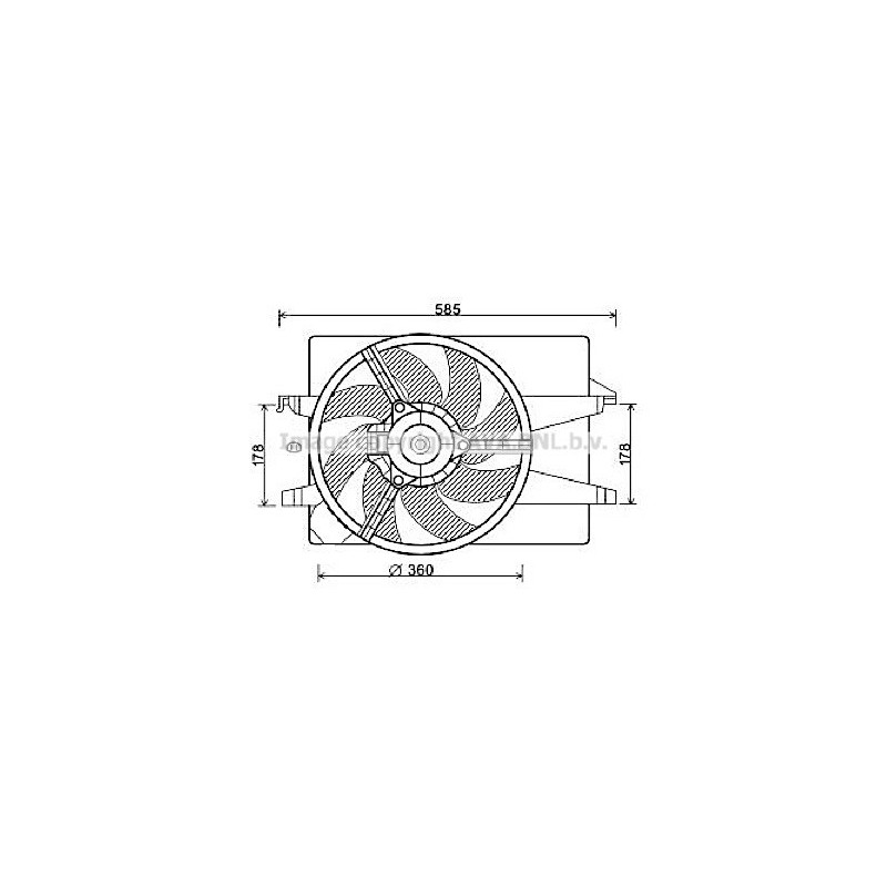 Ventilateur (refroidissement moteur) AVA QUALITY COOLING