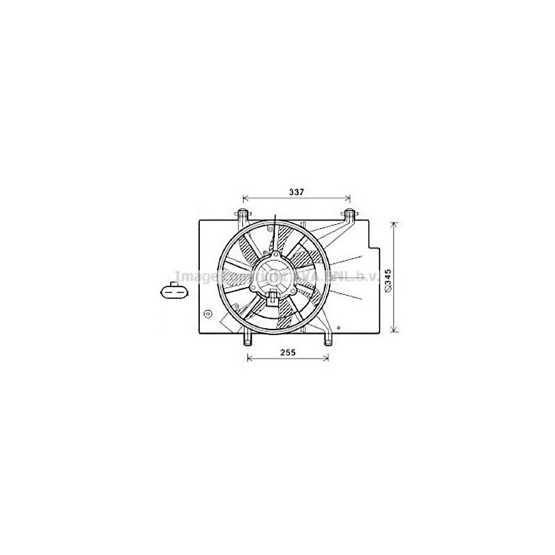 Ventilateur (refroidissement moteur) AVA QUALITY COOLING