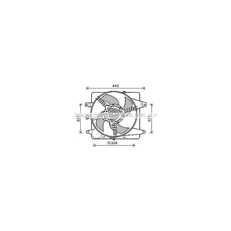 Ventilateur (refroidissement moteur) AVA QUALITY COOLING