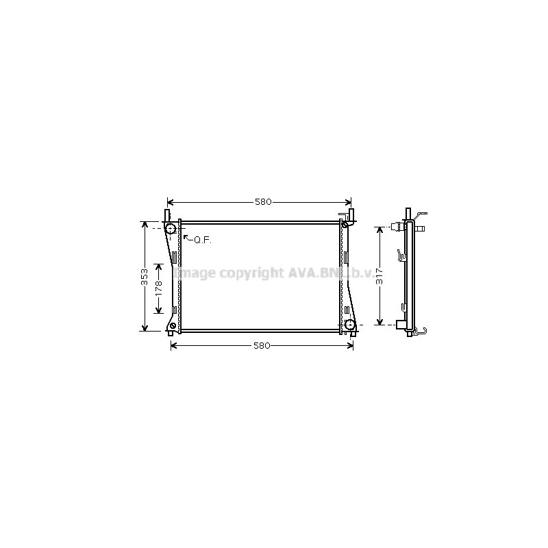 Radiateur AVA QUALITY COOLING