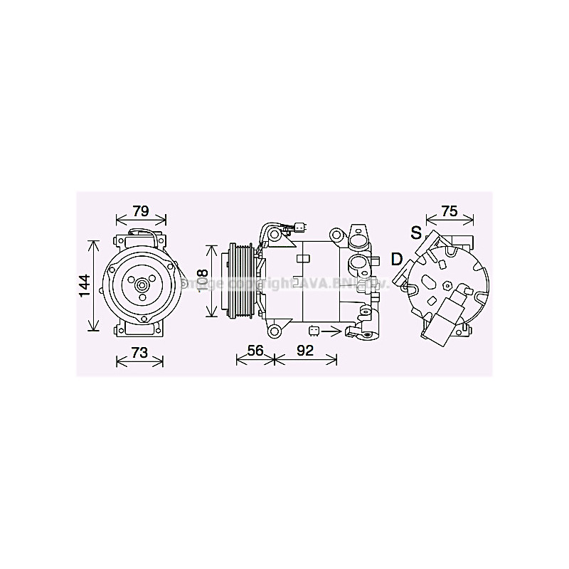 Compresseur de climatisation AVA QUALITY COOLING