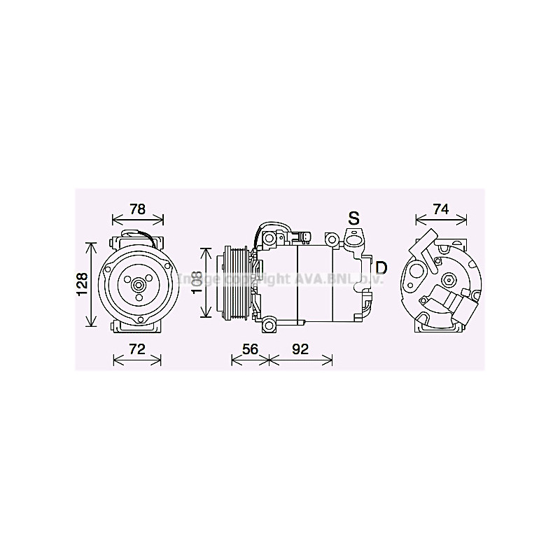 Compresseur de climatisation AVA QUALITY COOLING