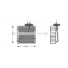 Evaporateur de climatisation AVA QUALITY COOLING