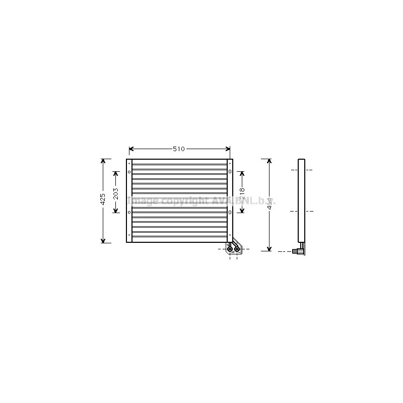 Condenseur de climatisation AVA QUALITY COOLING