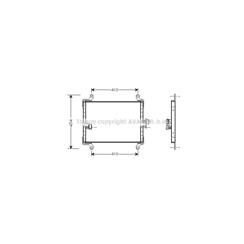 Condenseur de climatisation AVA QUALITY COOLING
