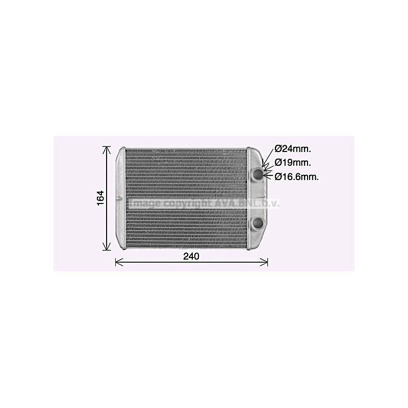 Radiateur de chauffage AVA QUALITY COOLING