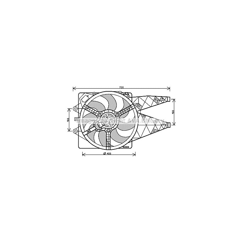 Ventilateur (refroidissement moteur) AVA QUALITY COOLING