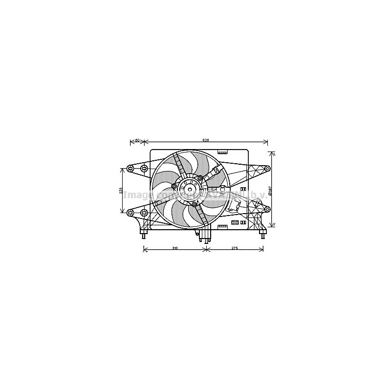 Ventilateur (refroidissement moteur) AVA QUALITY COOLING