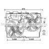 Ventilateur (refroidissement moteur) AVA QUALITY COOLING