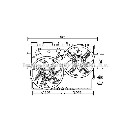 Ventilateur (refroidissement moteur) AVA QUALITY COOLING