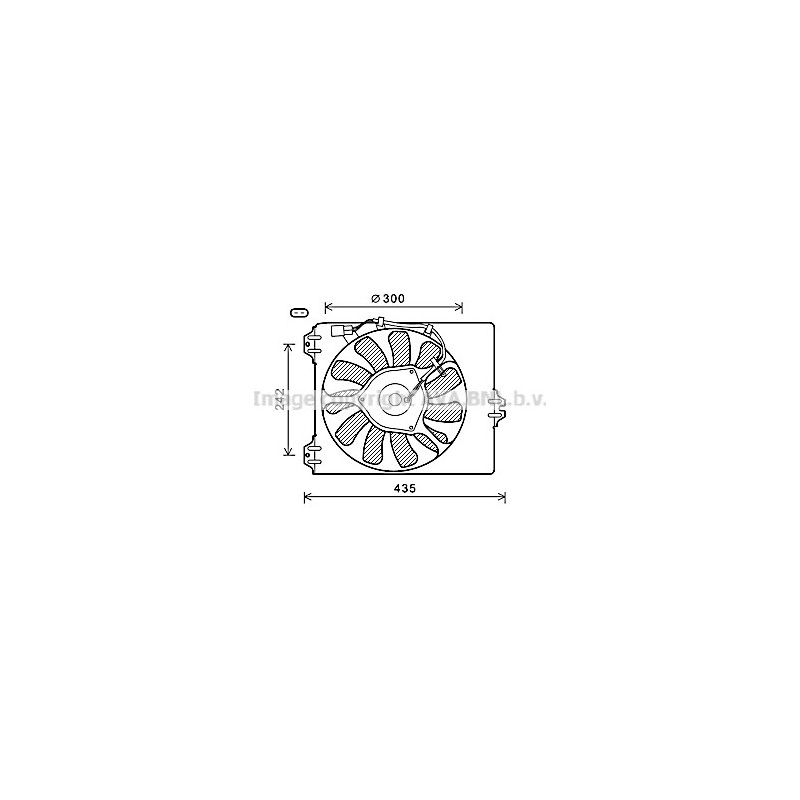 Ventilateur (refroidissement moteur) AVA QUALITY COOLING