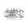 Ventilateur (refroidissement moteur) AVA QUALITY COOLING