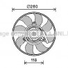Ventilateur (refroidissement moteur) AVA QUALITY COOLING