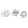 Moteur électrique (pulseur d'air habitacle) AVA QUALITY COOLING