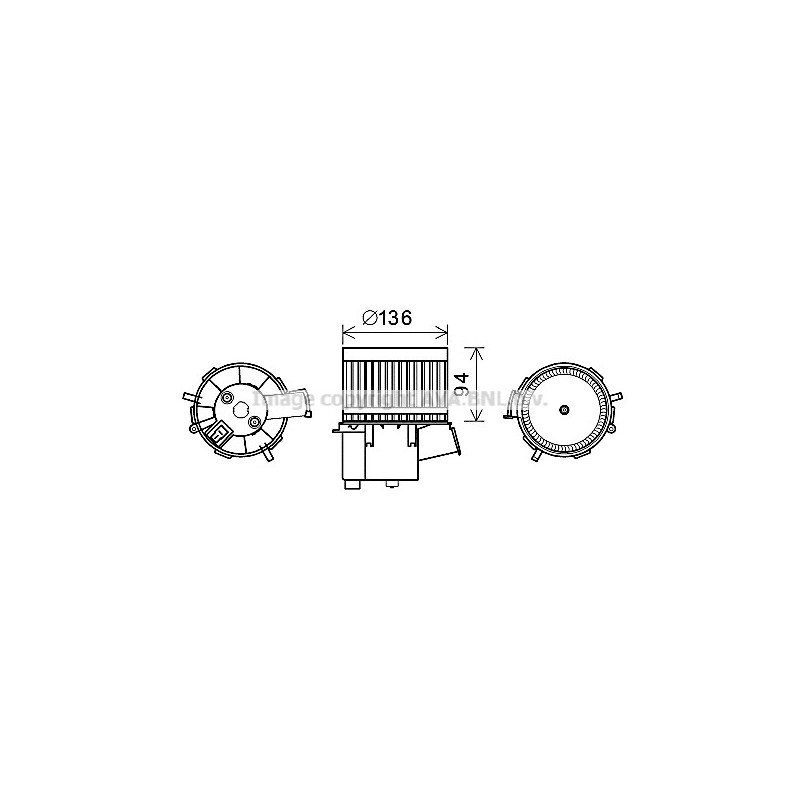 Moteur électrique (pulseur d'air habitacle) AVA QUALITY COOLING