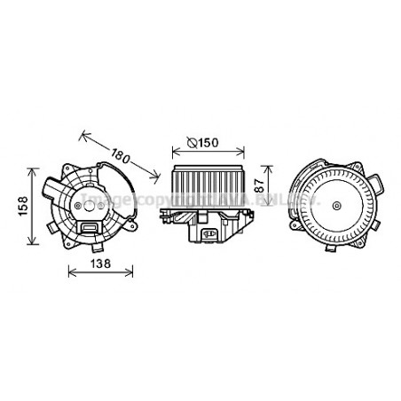 Moteur électrique (pulseur...