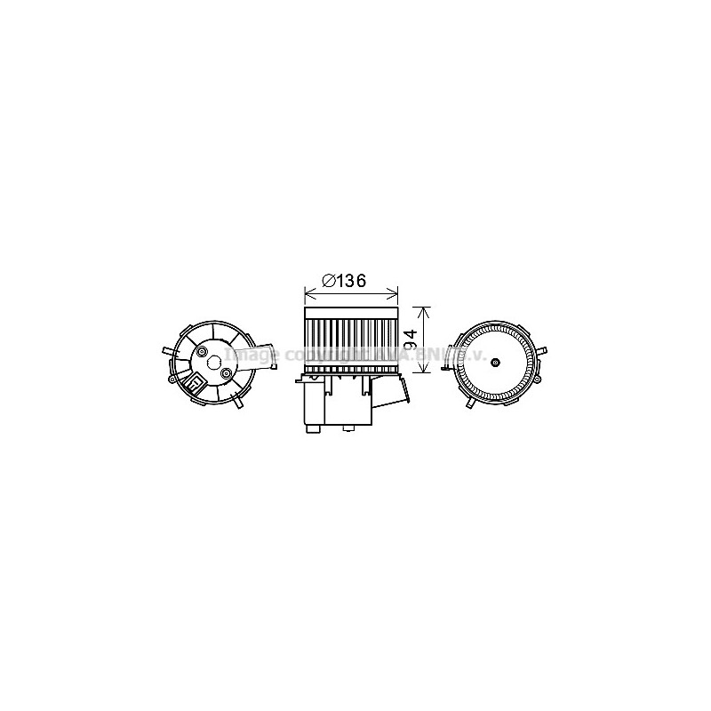 Moteur électrique (pulseur d'air habitacle) AVA QUALITY COOLING