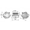 Moteur électrique (pulseur d'air habitacle) AVA QUALITY COOLING