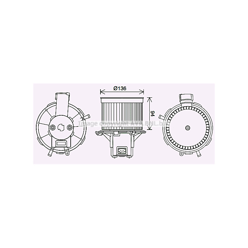 Moteur électrique (pulseur d'air habitacle) AVA QUALITY COOLING