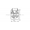 Ventilateur (refroidissement moteur) AVA QUALITY COOLING