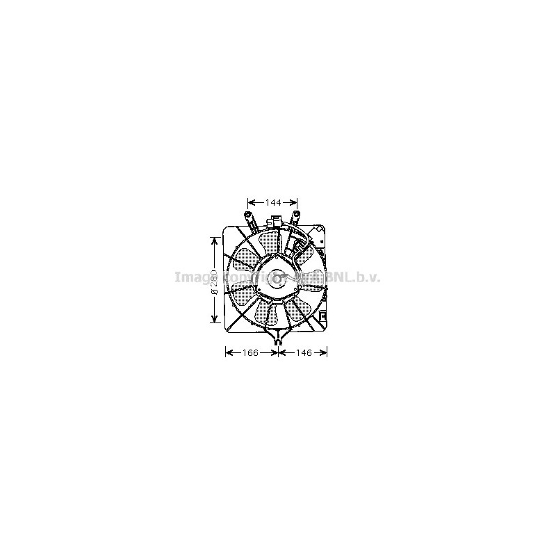 Ventilateur (refroidissement moteur) AVA QUALITY COOLING