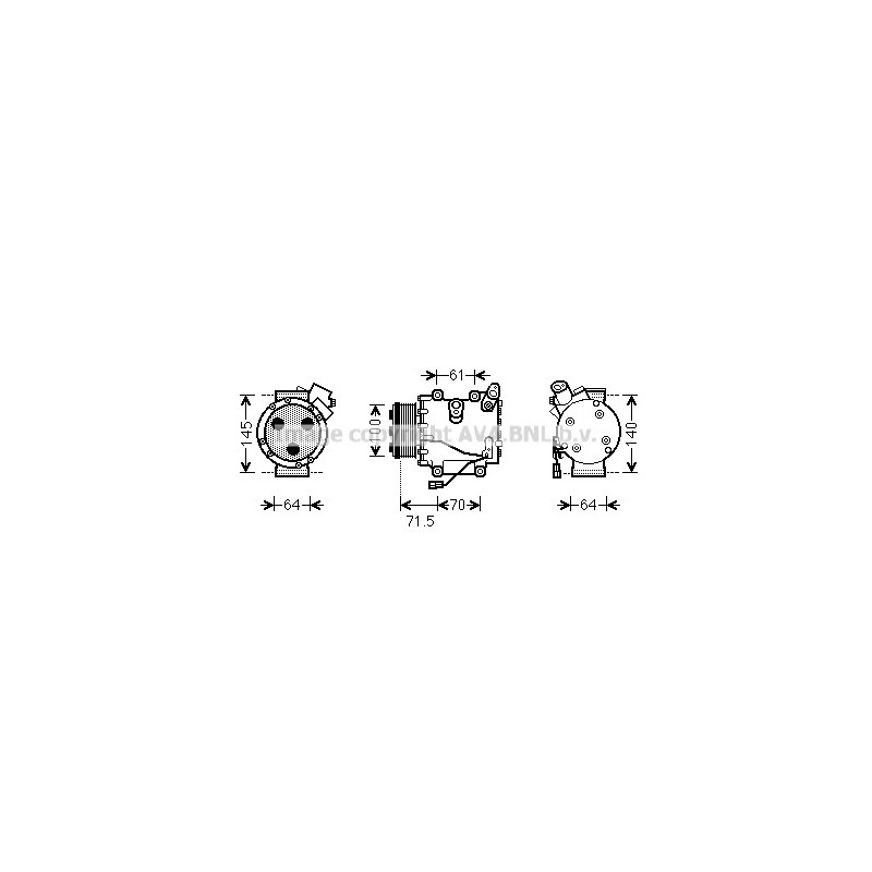 Compresseur de climatisation AVA QUALITY COOLING