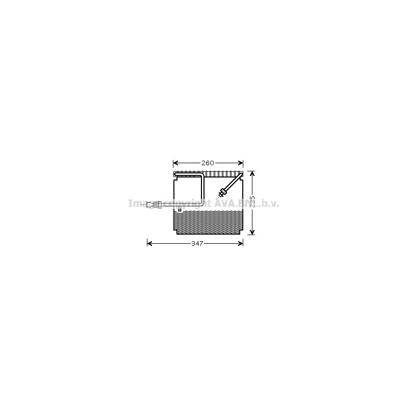 Evaporateur de climatisation AVA QUALITY COOLING