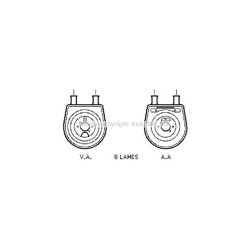 Radiateur d'huile AVA QUALITY COOLING