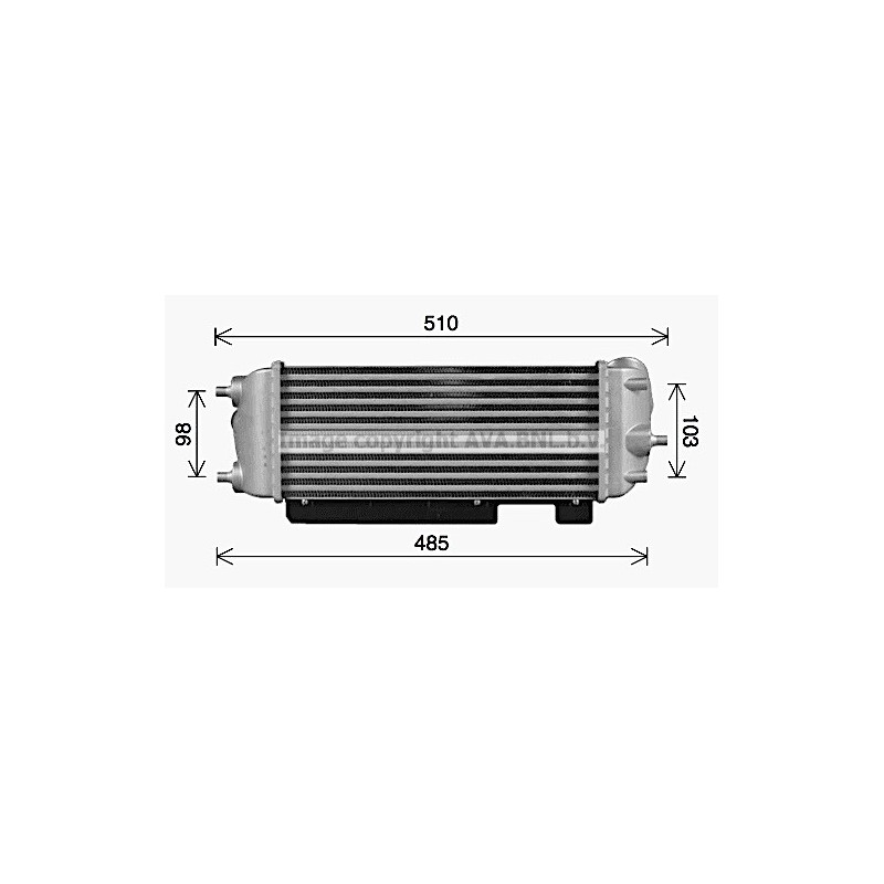 Intercooler (échangeur d'air) AVA QUALITY COOLING