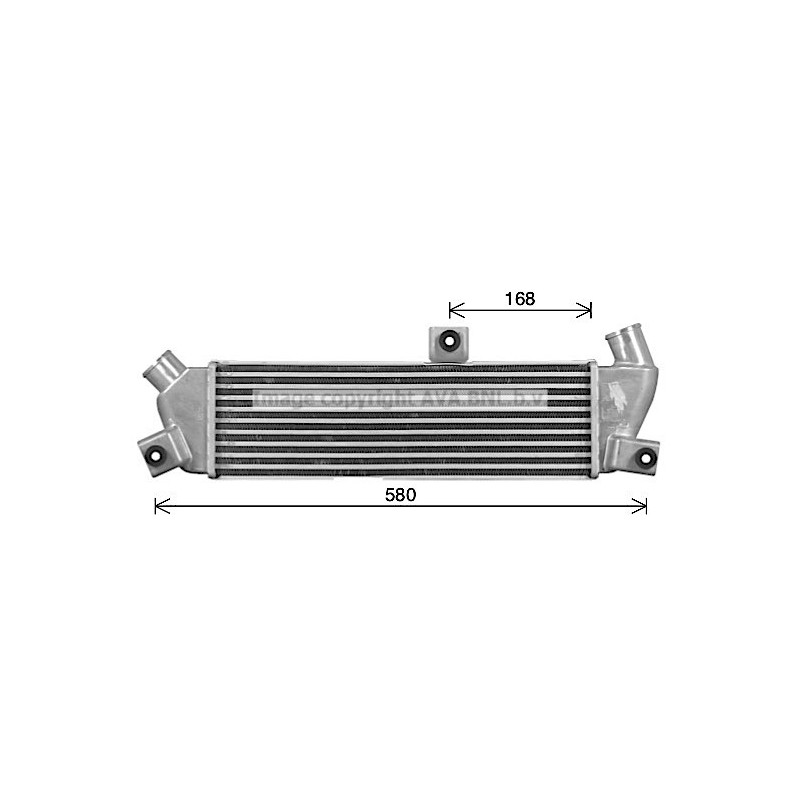 Intercooler (échangeur d'air) AVA QUALITY COOLING