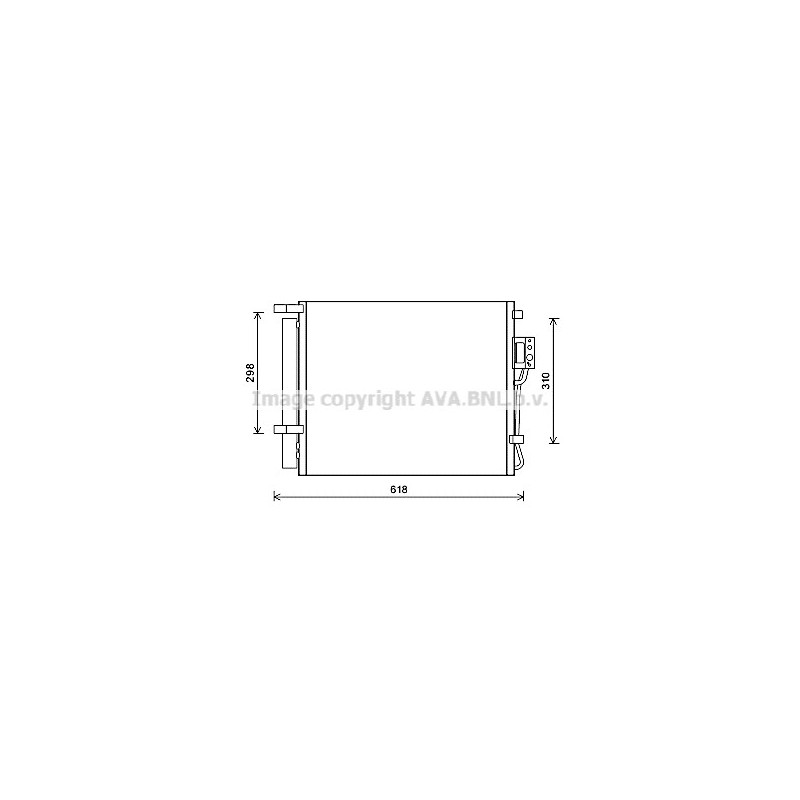 Condenseur de climatisation AVA QUALITY COOLING