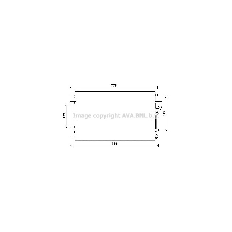 Condenseur de climatisation AVA QUALITY COOLING
