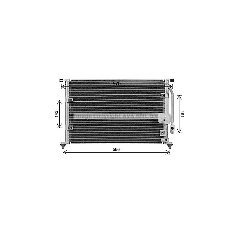 Condenseur de climatisation AVA QUALITY COOLING
