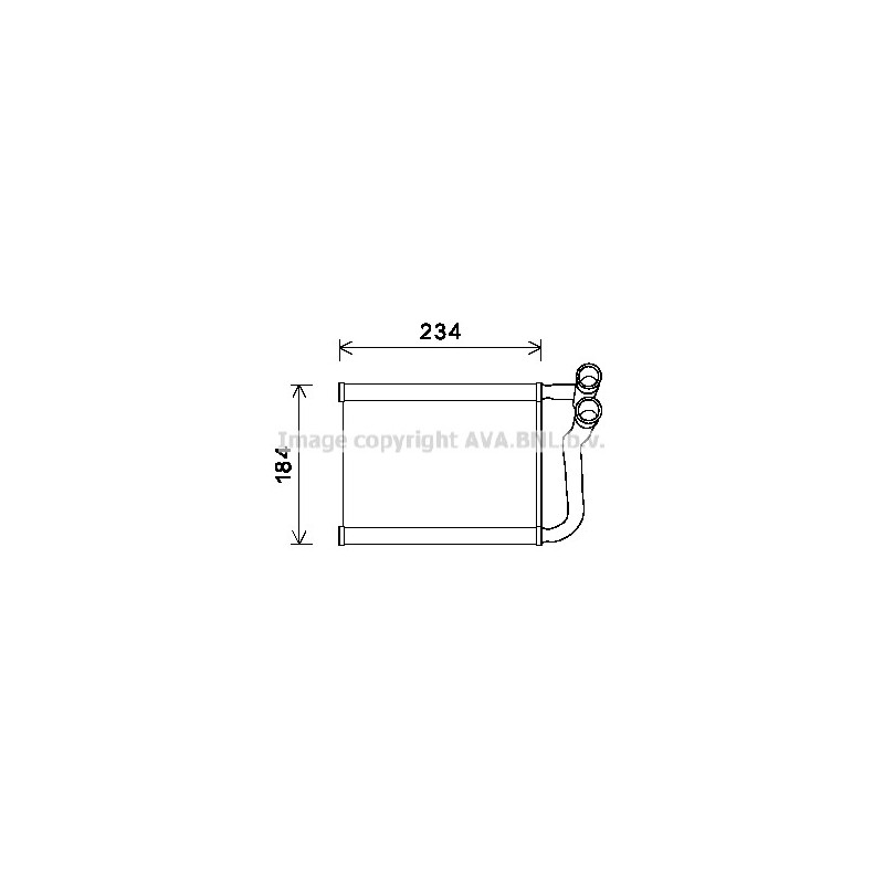 Radiateur de chauffage AVA QUALITY COOLING