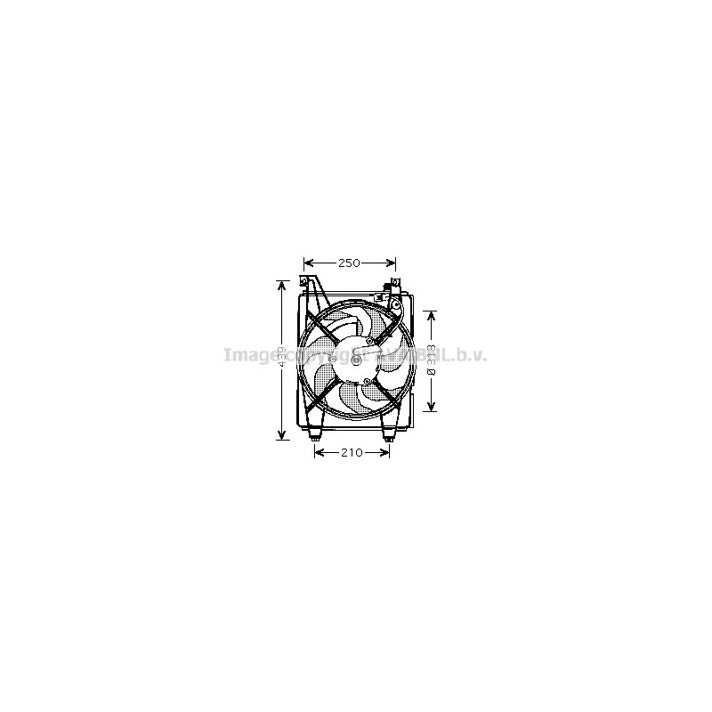Ventilateur (refroidissement moteur) AVA QUALITY COOLING