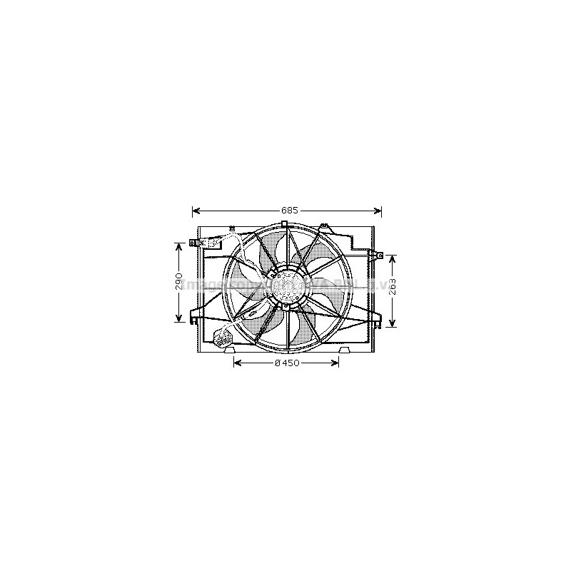 Ventilateur (refroidissement moteur) AVA QUALITY COOLING