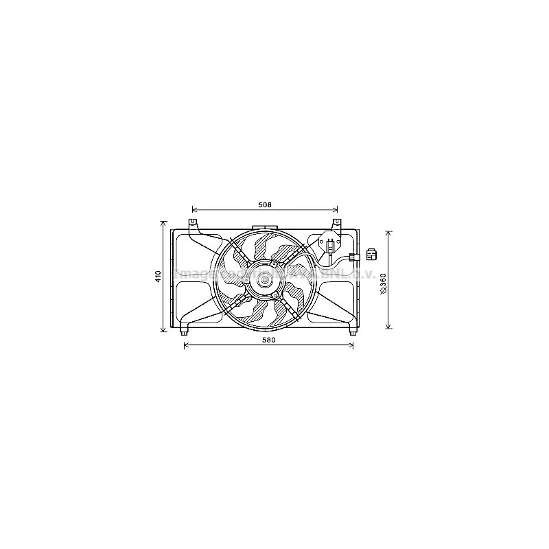 Ventilateur (refroidissement moteur) AVA QUALITY COOLING