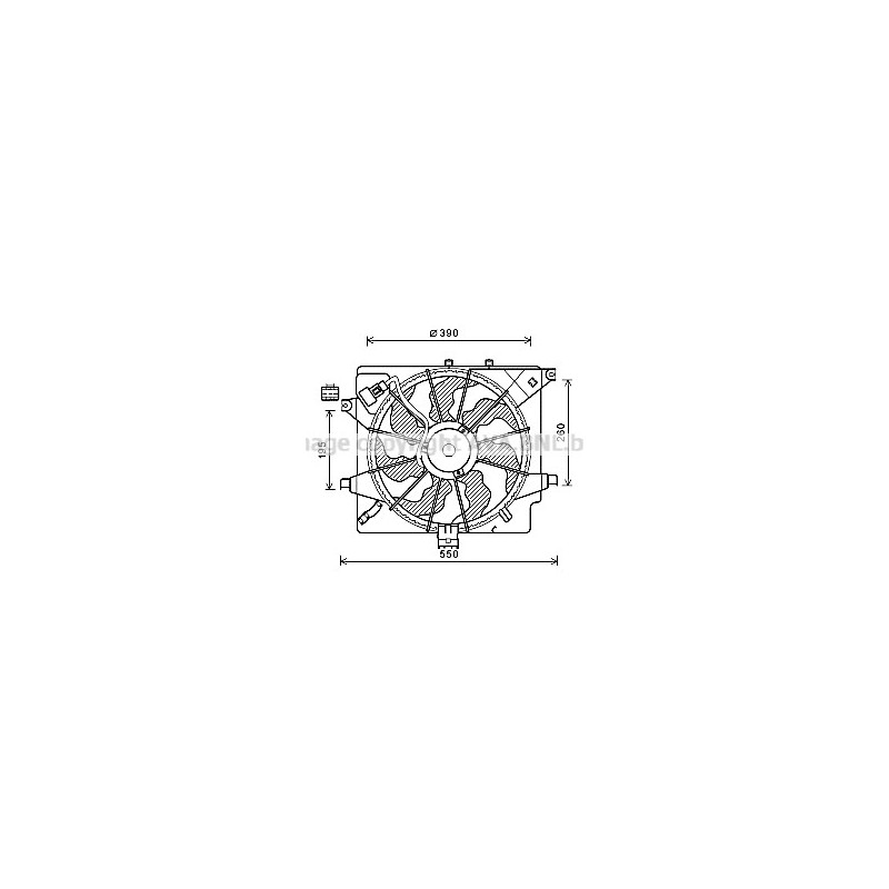 Ventilateur (refroidissement moteur) AVA QUALITY COOLING