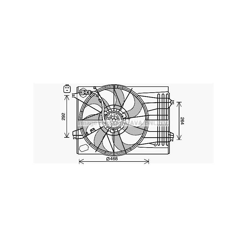 Ventilateur (refroidissement moteur) AVA QUALITY COOLING