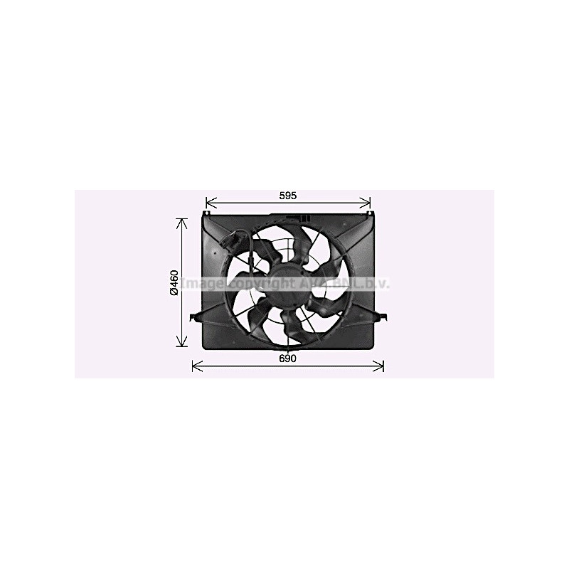 Ventilateur (refroidissement moteur) AVA QUALITY COOLING