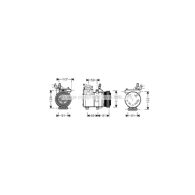 Compresseur de climatisation AVA QUALITY COOLING