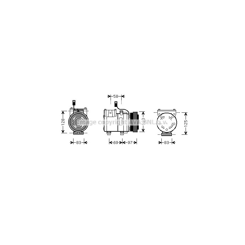 Compresseur de climatisation AVA QUALITY COOLING