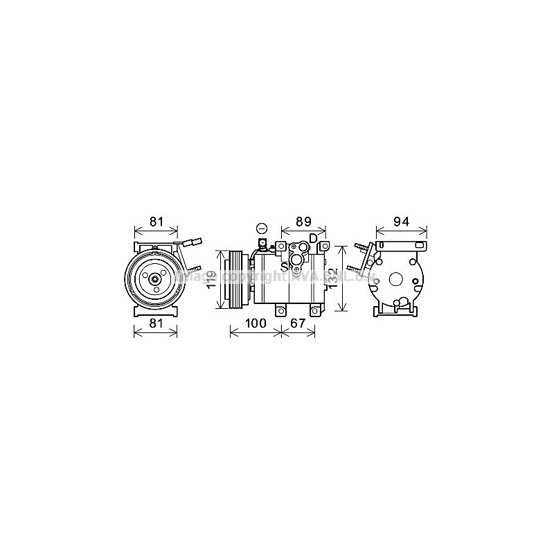Compresseur de climatisation AVA QUALITY COOLING
