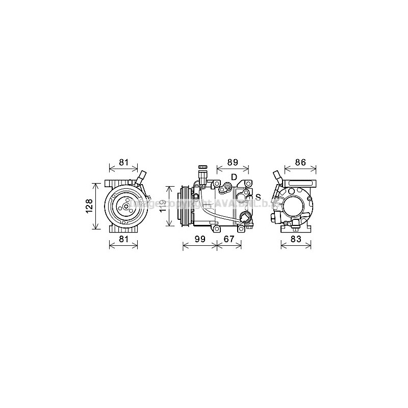 Compresseur de climatisation AVA QUALITY COOLING